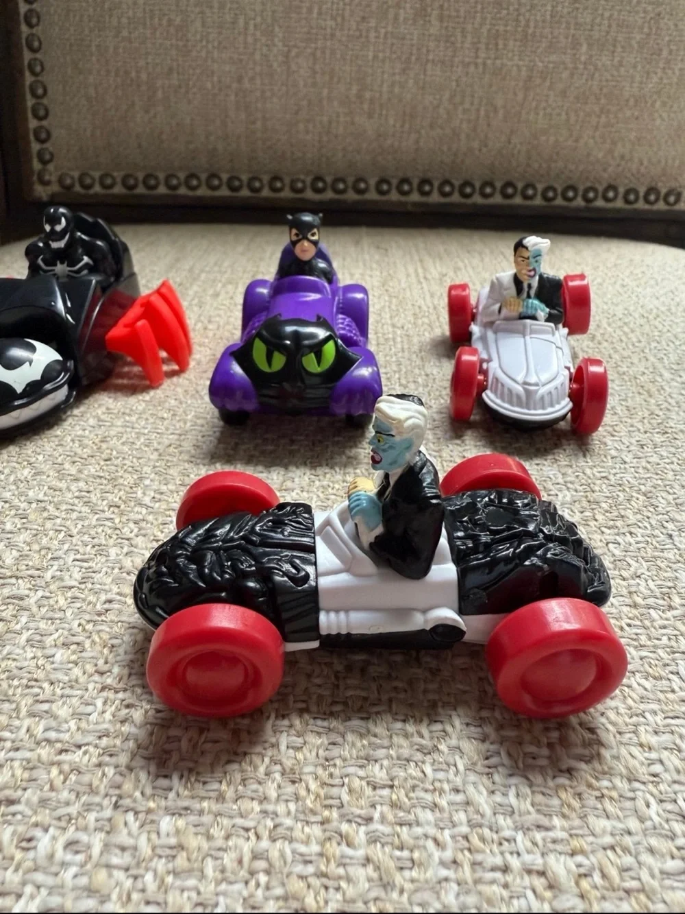 DC Comics Villain Vintage Mini Car Set of 4 1990s DC comics movie McDonalds toys